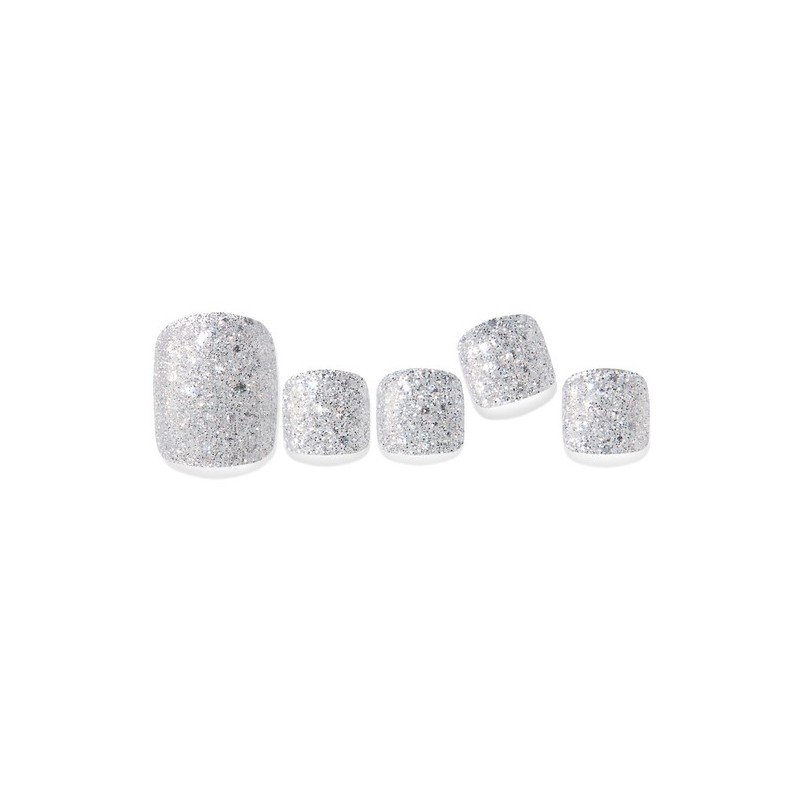 EdgeU Silver Flash Stick-on Self Gel Pedicure / 엣지유 실버