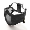 SHENKEL Ear Protection Anti-Fog Mesh Mask Half Face Guard Face