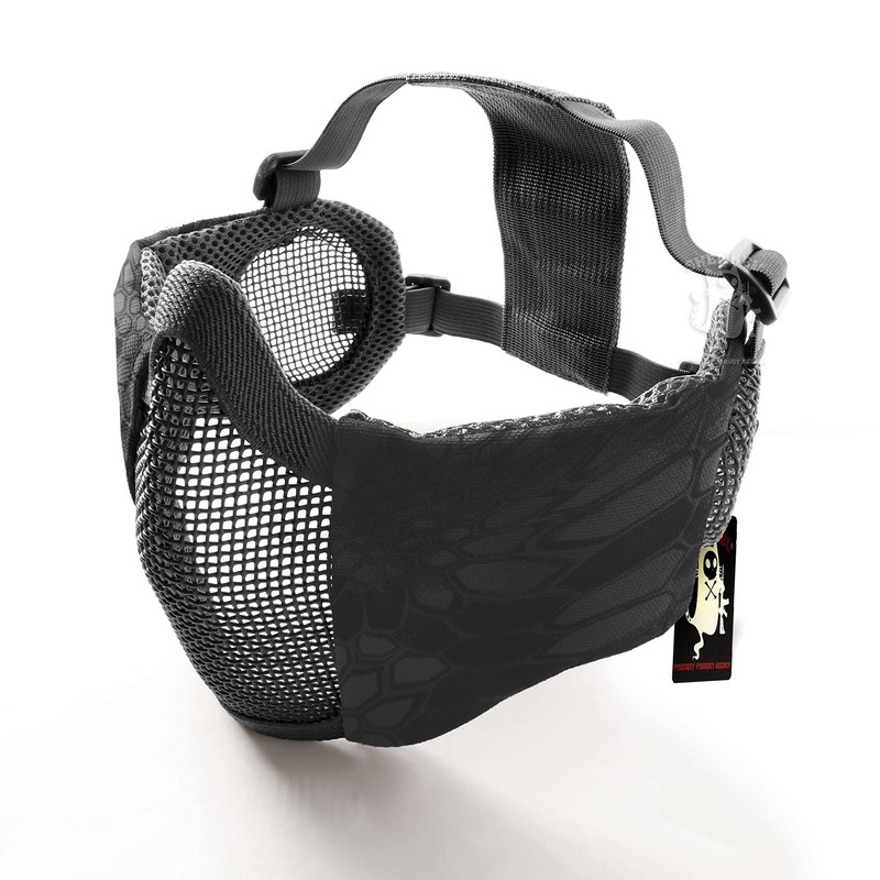 SHENKEL Ear Protection Anti-Fog Mesh Mask Half Face Guard Face