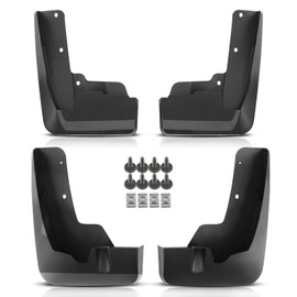 A-Premium Set of 4PCS Mud Flaps Splash Guards Mudguards Mudflaps with Hardware Kits Accessory Compatible with Infiniti QX60, 2022-2023, Black Color, Front and Rear (Driver & Passenger Sides)