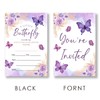 EUDOSI Butterfly Baby Shower Invitations Supplies Fill-In Set of 20
