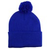 Armycrew Solid Pom Pom Winter Soft and Stretch Knit Beanie