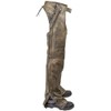 Men's Riding Distressed Brown Butter Soft Leather Motorcycle Chaps W/Zip-out