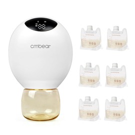 ZRX-0205 Bomba portátil para alimentación Bomba eléctrica portátil Manos Libres 3 Modos 9 Niveles de succión Embudo de 28 mm de bajo Ruido con...     