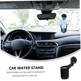 FELTECHELECTR Car Water Cup Holder Universal Suction Bottle Stand Door Mount Drink Holder for Windshield Black