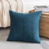 Set of 1 Decorative Throw Pillow Cover Soft Corduroy Solid