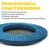 PRETEC Flap Discs 4 1/2 for Angle Grinder, 12 Pcs