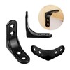 12PCS Black Shelf Brackets for Wall Shelves – 2 x