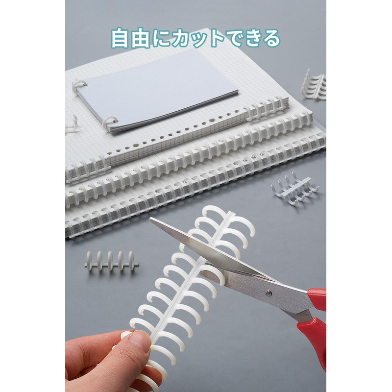 Loose Leaf 30 Hole Binding Rings (6 Pieces), Compatible with
