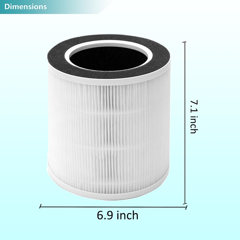 Lhari VK-6067B Filter Compatible with Vremi Air Purifier and HOKEKI