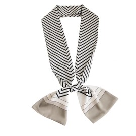 [KQHOMEI] Scarf Summer Women's Scarf, Silk 5.5 x 59.1 inches (14 x 150 cm), Summer Scarf Length Square Bag Decoration, Hair Decoration, Commuting to Work Office Uniform Scarf, a3