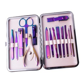 FRCOLOR 1 Set Nail Art Tool Set Professional Nail Clipper Trimmer File Kit Ergonomic Design for Easy Manicure Durable for Home Salon Use