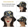 ZLYC Unisex Sun Hat, Beach Hat, Angler’s Hat, Flower/Plant/Rainforest Print,