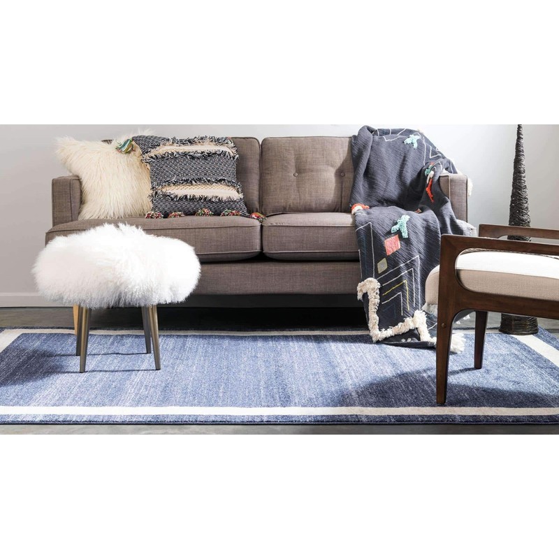 Unique Loom Del Mar Collection Area Rug-Transitional Inspired with Modern