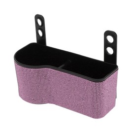 TUCKBOLD Car Trash Can Portable Front Seats Trash Bin Pink 1 Pc 7.5" Length 3.2" Width 3.5" Height Plastic