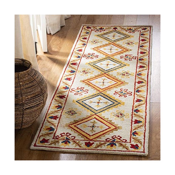 Safavieh Aspen Collection APN706A Handmade Moroccan Boho Tribal Wool Runner,