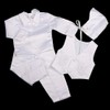 Dressy Daisy Baby Boys Baptism Christening Clothing Outfit White Satin