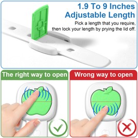 Safety for Kids Doors, Safety Lock for Babies, Drawers, Locks for Cabinets, Doors and Windows, Refrigerator, Kids, Safety Lock with Adjustable, No Drilling with Strong
