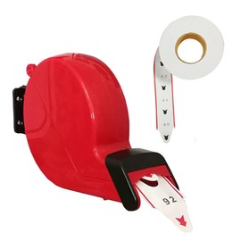 CYSSJF Waiting Numbers Machine, Ticket Dispenser with Two-Digit Ticket Roll, Turn-O-Matic Queue, 1 Waiting Mark Dispenser + 1 Waiting Number Roll (2 Digits, 00-99, 2000 Tickets/Roll)