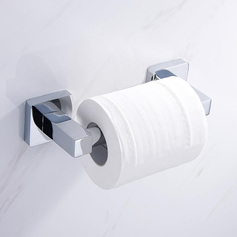 2 Pack Toilet Paper Holder - Universal Plastic Spring Loaded
