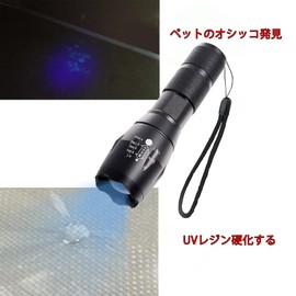 UV Flashlight, Mineral Appraisal, Wavelength 365 nm/395 nm, Black Light, UV Flashlight, Authenticity, Rock Search, Cat Fungus, Pet Urine Detector