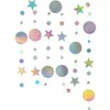 Iridescent Circle Shiny Garlands, 1Pcs Hanging and Twinkle Little Circle