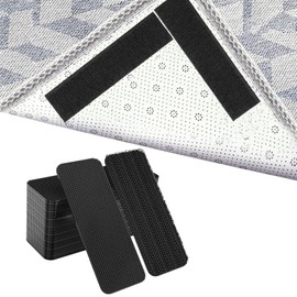 Grippers for Mats on Carpet 24pcs Carpet Grippers for Rugs on Top of Carpet Corner Rug Gripper for Laminate Hardwood Floors Furniture tair Sofa Cushion Car Boot Liners Non Slip Sticky Grips(30mmx10mm)