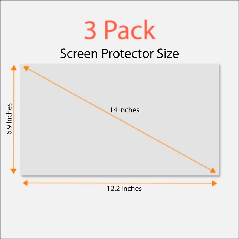 Anti-Glare and Anti Finger Print Screen Protector (3 Pack) for