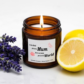Mothers Day Scented Candles Gifts for Mum from Daughter & Son, Unique Christmas & Birthday Gift Ideas for Mum & Stepmum