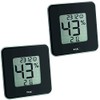 TFA 30.5021 Style Thermo-Hygrometer Value Set (2 x Black)