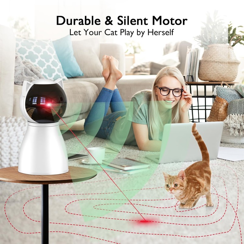 Valonii Cat Toys [2025 Newly Upgraded] Real Random Trajectory Rechargeable