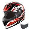VCAN VX Lightweight Full Face Motorcycle Street Bike Helmet with