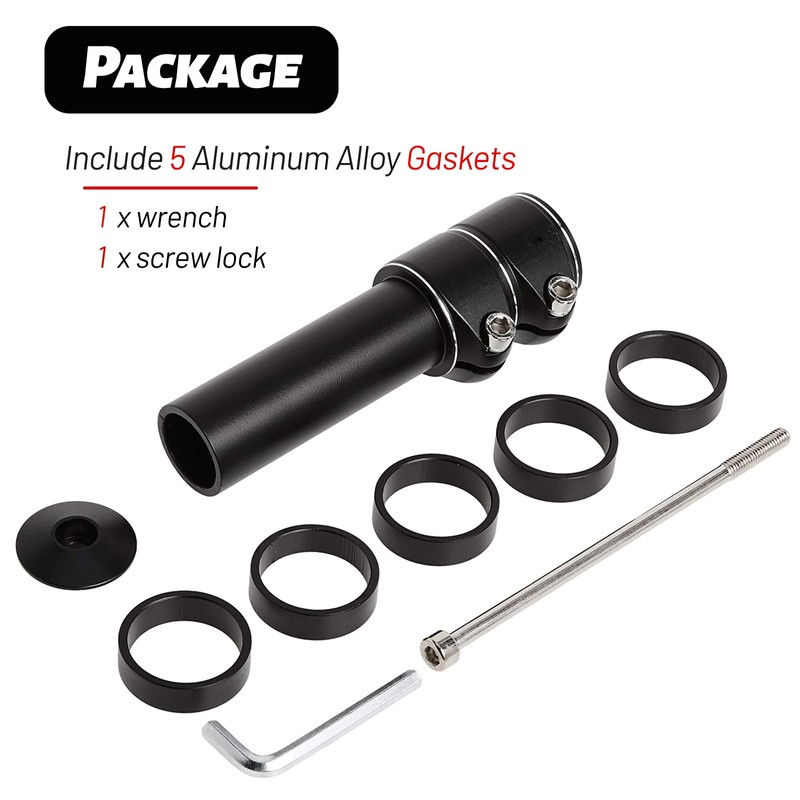 Ruikdly Handlebar Riser Bicycle Stem Height Adapter Handlebar Riser Made
