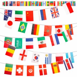 25m Olympic Flags Bunting Flags of the World Bunting 100 Countries Flags, World Flags Bunting International Flags Bunting Banner Olympic Game 2024 Party Decorations for Outdoor Garden Bar