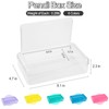 Meiikun Pencil Box, Large Capacity Pencil Boxes 2 Compartments, Hard