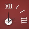 OTOTEC Modern 3D Wall Clock with Roman Numerals Frameless Large