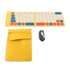Wireless Keyboard Wireless Foldable Design 65 Keys Quiet Typing Fast
