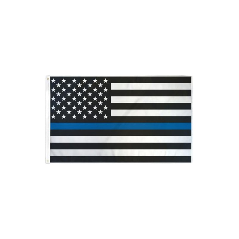 Thin Blue Line USA Flag 4x6ft Poly