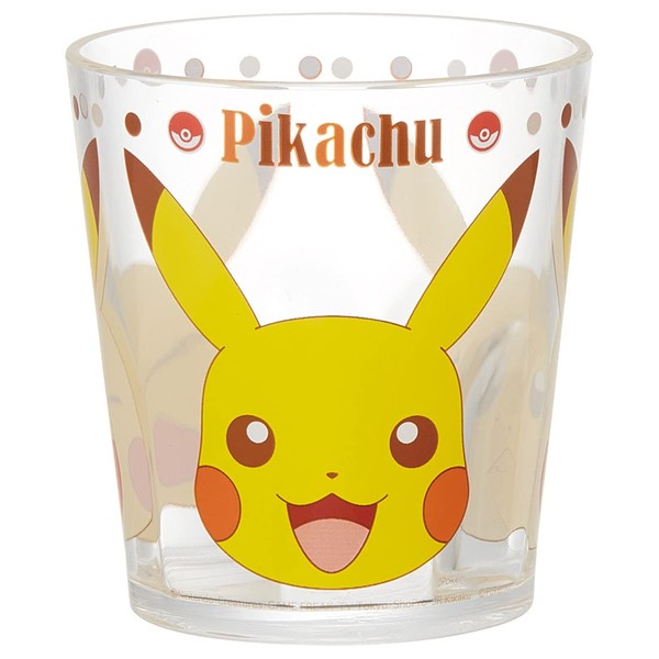Skater KSA4-A Acrylic Cup 9.5 fl oz (280 ml), Pikachu, Pokémon FC-21