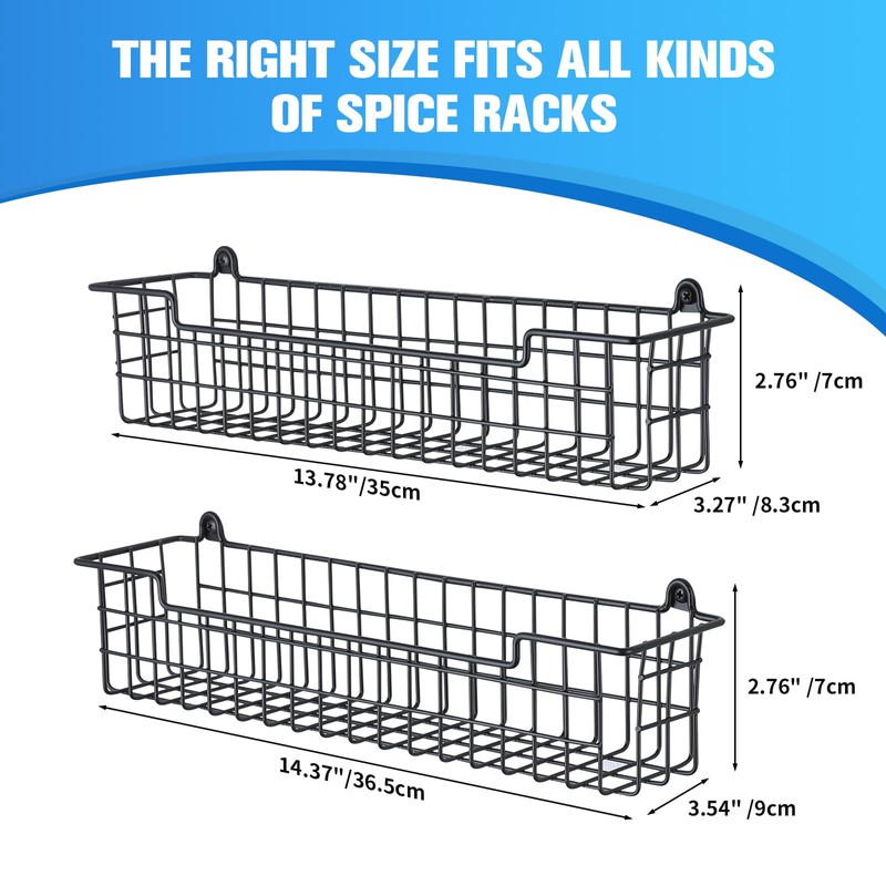 GUUKAR Spice Rack Organizer Wall Mount, Spice Organization Storage Shelf