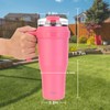 Zukro 50 oz Tumbler with Handle and Flip Straw, Leakproof