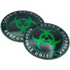Express Emblems 2x Zombie Outbreak Decal Sticker Emblem Auto, Car,