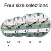 CHYLIN Wall Clock Silent Non Ticking Wall Clocks Battery Operated,Teal