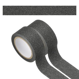 PATIKIL 2Roll Glitter Paper Washi Tape, Glitter Film Decorative Tape for DIY, Black