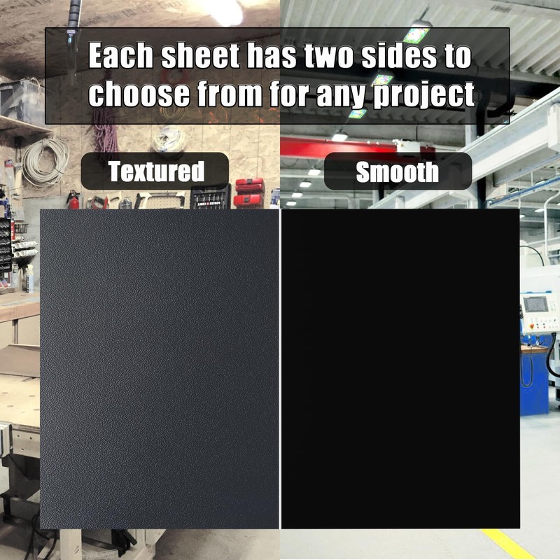 ABS Plastic Sheet 3/8 Inch Thick 8" x 12" (1-Pack),Two-Sided