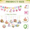 Easter Decorations Indoor Happy Easter Banner Garland Easter Bunting Balloons