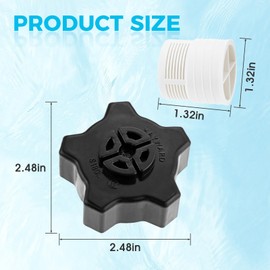 SX180LA Filter Drain Cap Assembly, Replacement for Hayward Sand Filters Pro-Series S310T2 S270T2 S360T2 S140T and Pro-Series Plus S311SX S311SXV S360SX with Drain Cap, Gasket, Screen (3 Pcs)