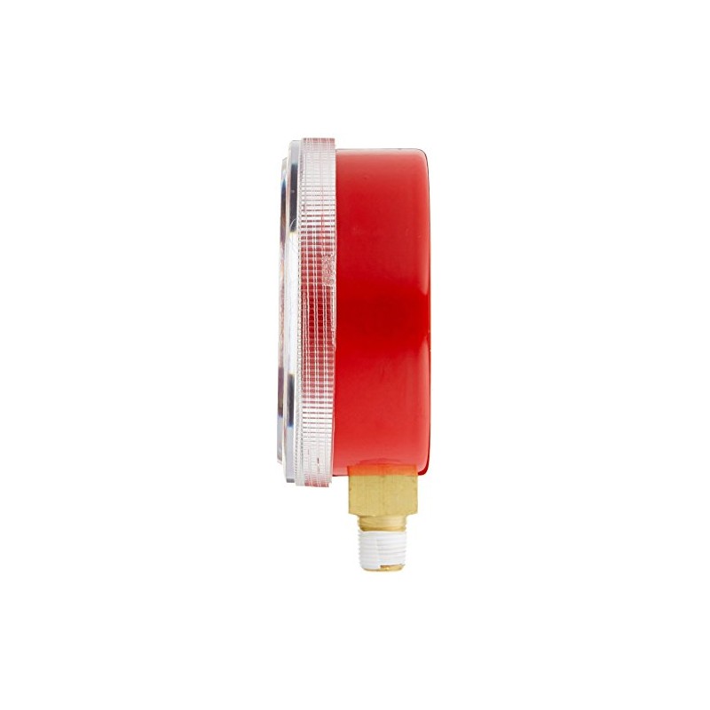 Yellow Jacket 49015 2-1/2" Gauge (Degrees F), Red Pressure, 0-500