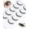 Obeyalash Waterproof Self Adhesive Eyelashes, Doll Eye Style 6-10mm, 5
