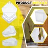 Qualirey 6 Pcs Mice Station with Key Triangle Bait Station